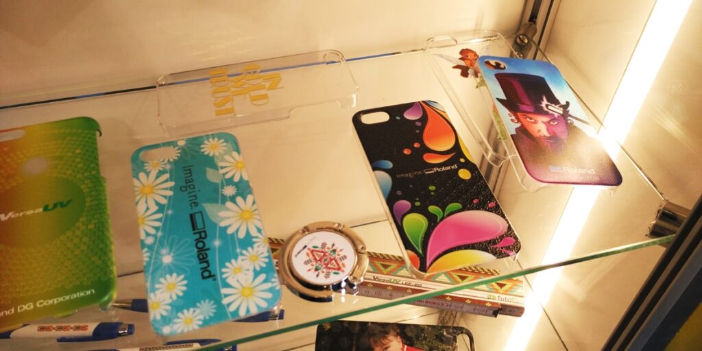 personalised mobile phone covers created using a flatbed uv printer