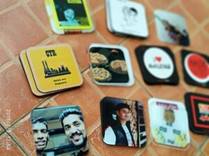 printed table coasters having your own personal design