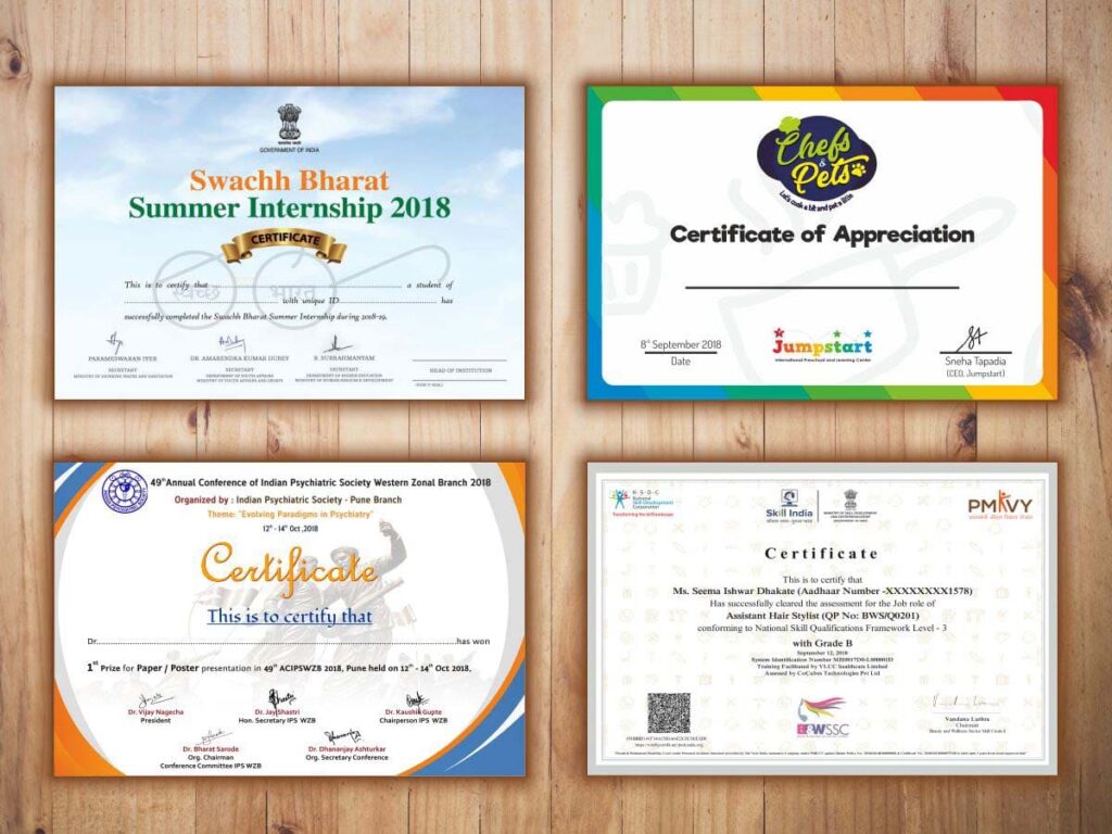 fast and economical certificate printing