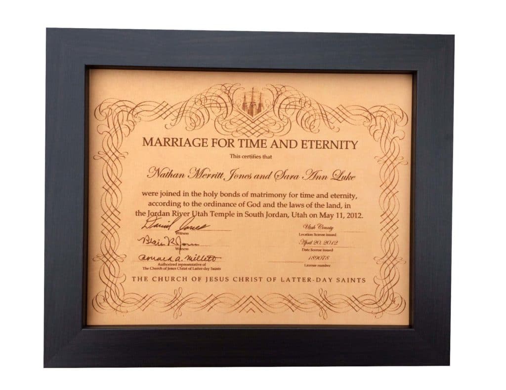 laser engraved certificates on wood
