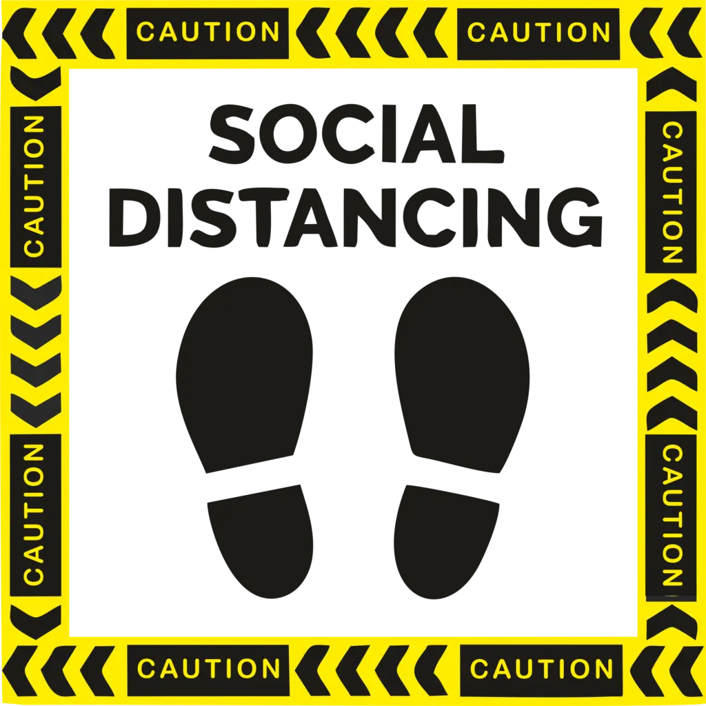 floor graphics png artwork for maintaining social distancing free for download