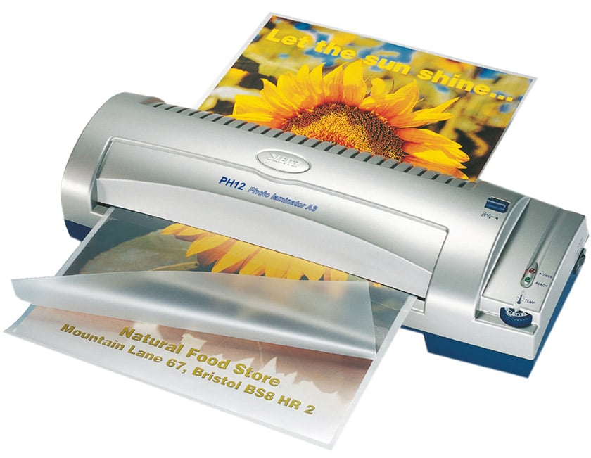 Kit De Plastification Peach 2en1 PBP105 - Plastifieuse Compacte + Coupe Papier - Pour Photos, Cartes, étiquettes