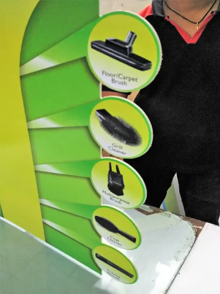 product shape standee to increase brand recall