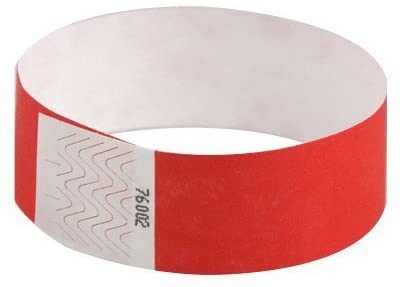 red colored wristbands