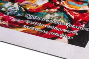 printing paper having a canvas like texture ideal for reproducing paintings and photographs