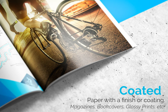benefits of using coated paper as against uncoated paper