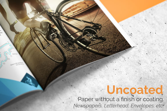 benefits of using un-coated paper as against coated paper