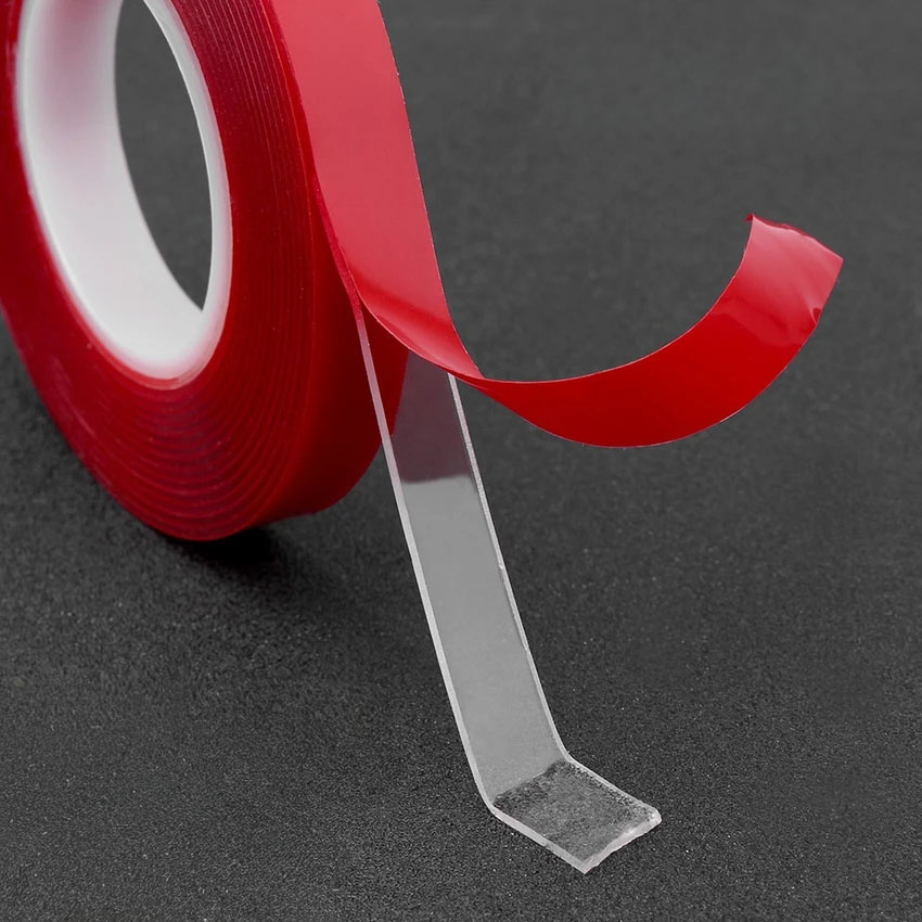 2 sided tape is excellent for pasting posters and signboards on smooth flat surfaces like glass panels walls in a office