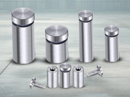 Mirror stud caps, when paired with risers, are an excellent option for installing acrylic panels on walls. This system consists of two parts: a riser that elevates the acrylic panel away from the wall, and a cap on top that conceals the screw.