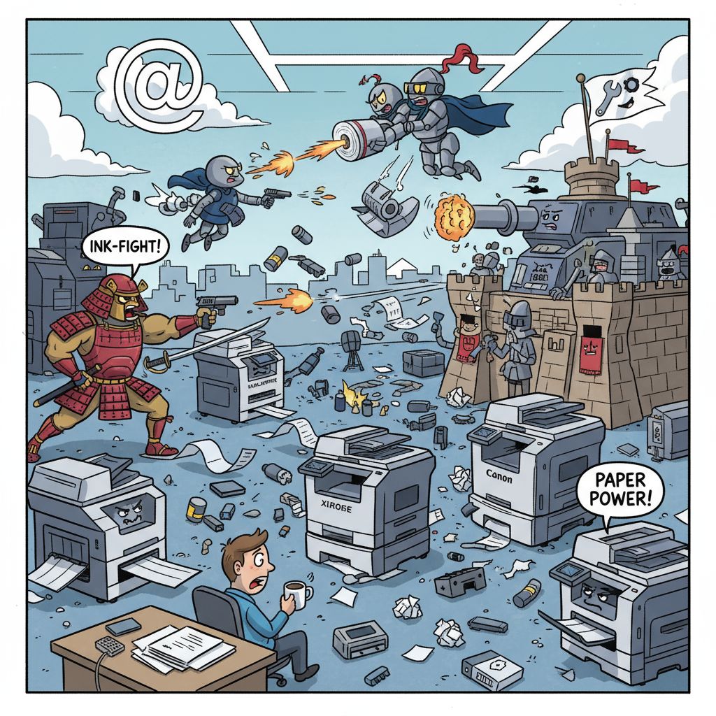 A war between different printing machine brands