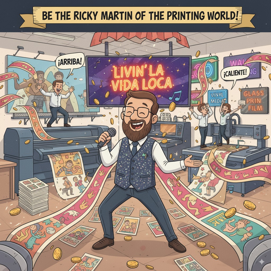 be the ricky martin of the printing world