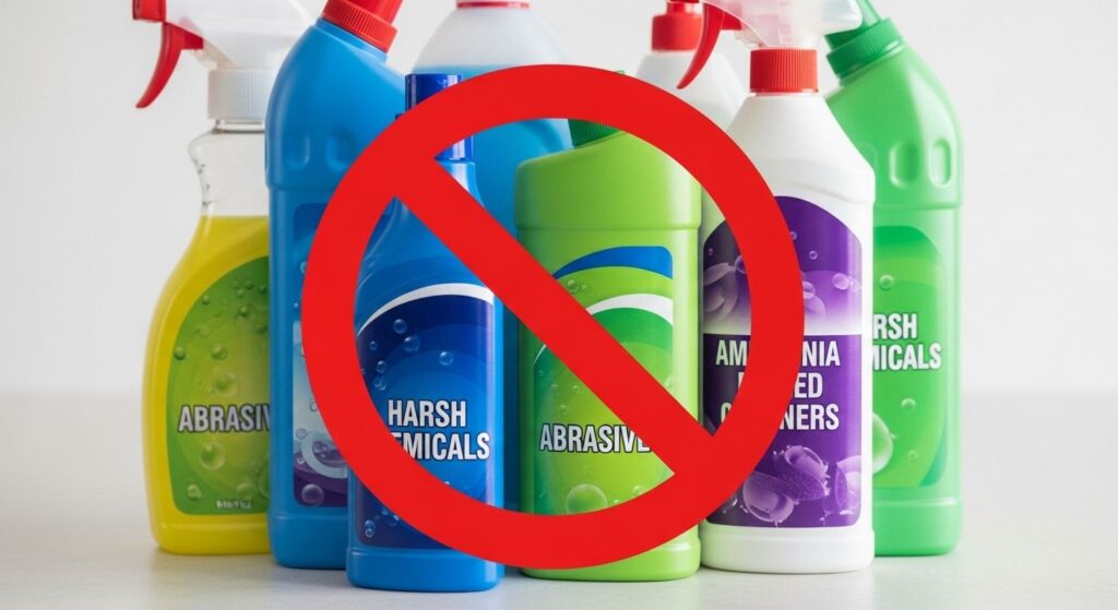 Do not use harsh chemicals or solvent based cleaners to wipe your acrylic photo frame