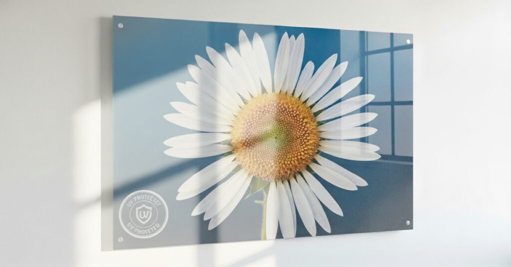reverse printed acrylic photo frames have a great resistance to fading and UV Damage