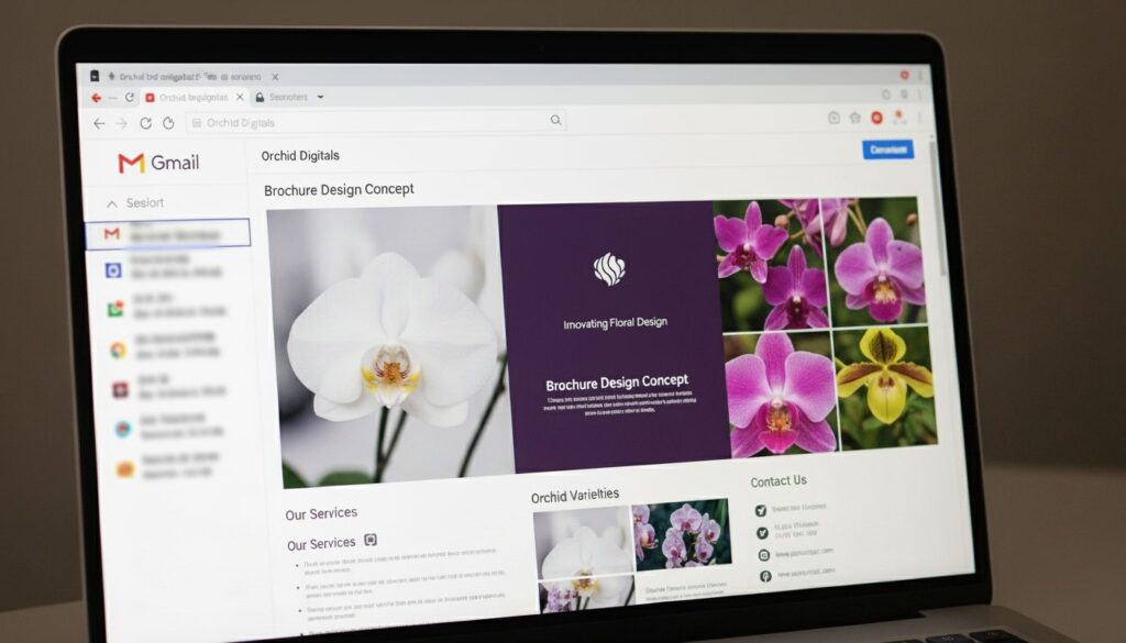 Sharing design of brochure