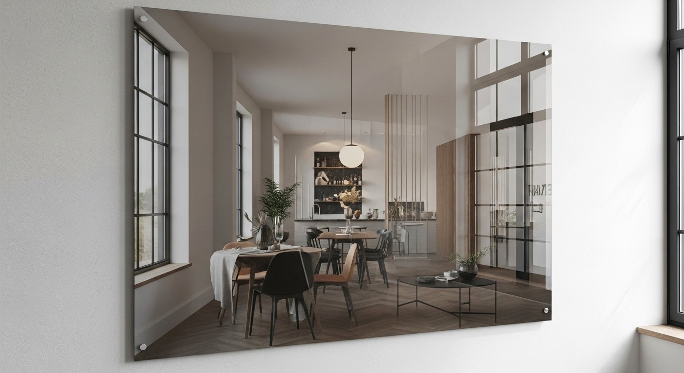 The best way to enhance the interiors of any workspace is to install a classy looking reverse printed acrylic poster on the wall