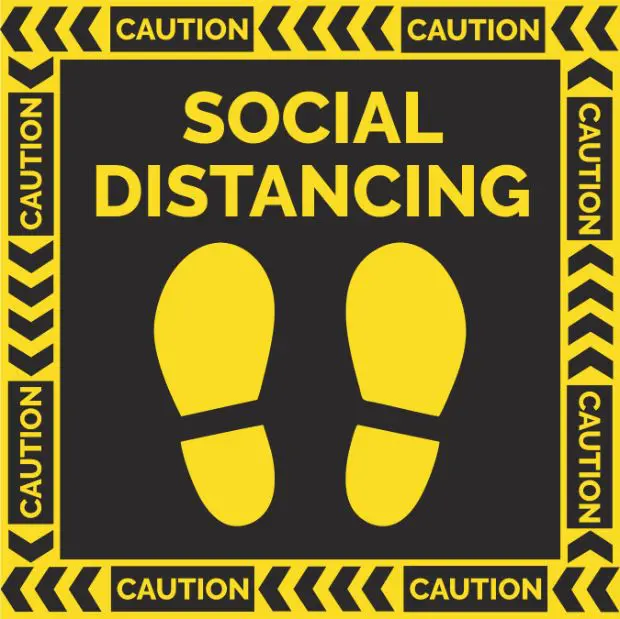 Social Distancing Sign – Please Keep Distance