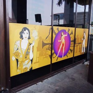 photos on glass printed on vinyl
