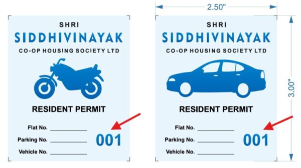 Society Parking Stickers for Vehicle Identification & Security