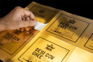 Gold/Silver Finish Metallic Stickers