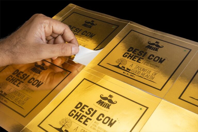 Gold/Silver Finish Metallic Stickers