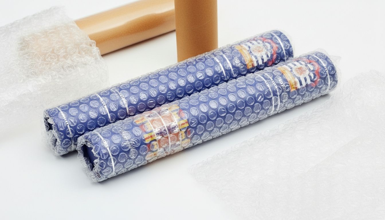 Before handing over your exhibition poster prints we properly pack them in bubble wrapping paper to ensure that they can easily be transported to different locations where your trade show is taking place