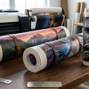 High Resolution Photo Prints on Canvas Material in a Roll Form