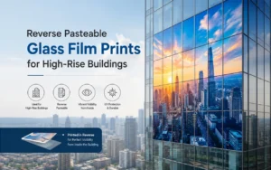 Reverse Pasteable Glass Film Prints for High-Rise Buildings