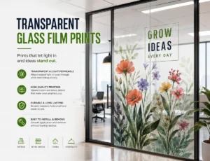 Transparent Glass Film Prints