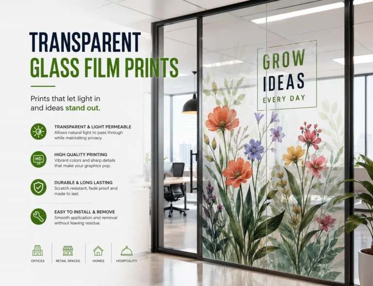Transparent Glass Film Prints