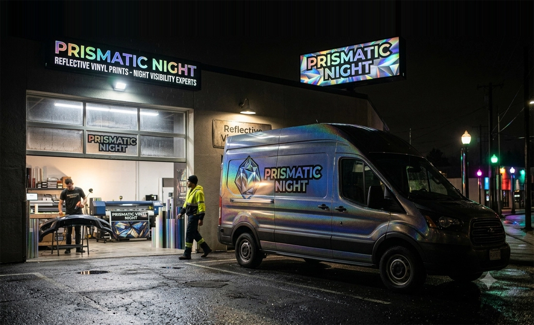 Prismatic Night Reflective Vinyl Prints