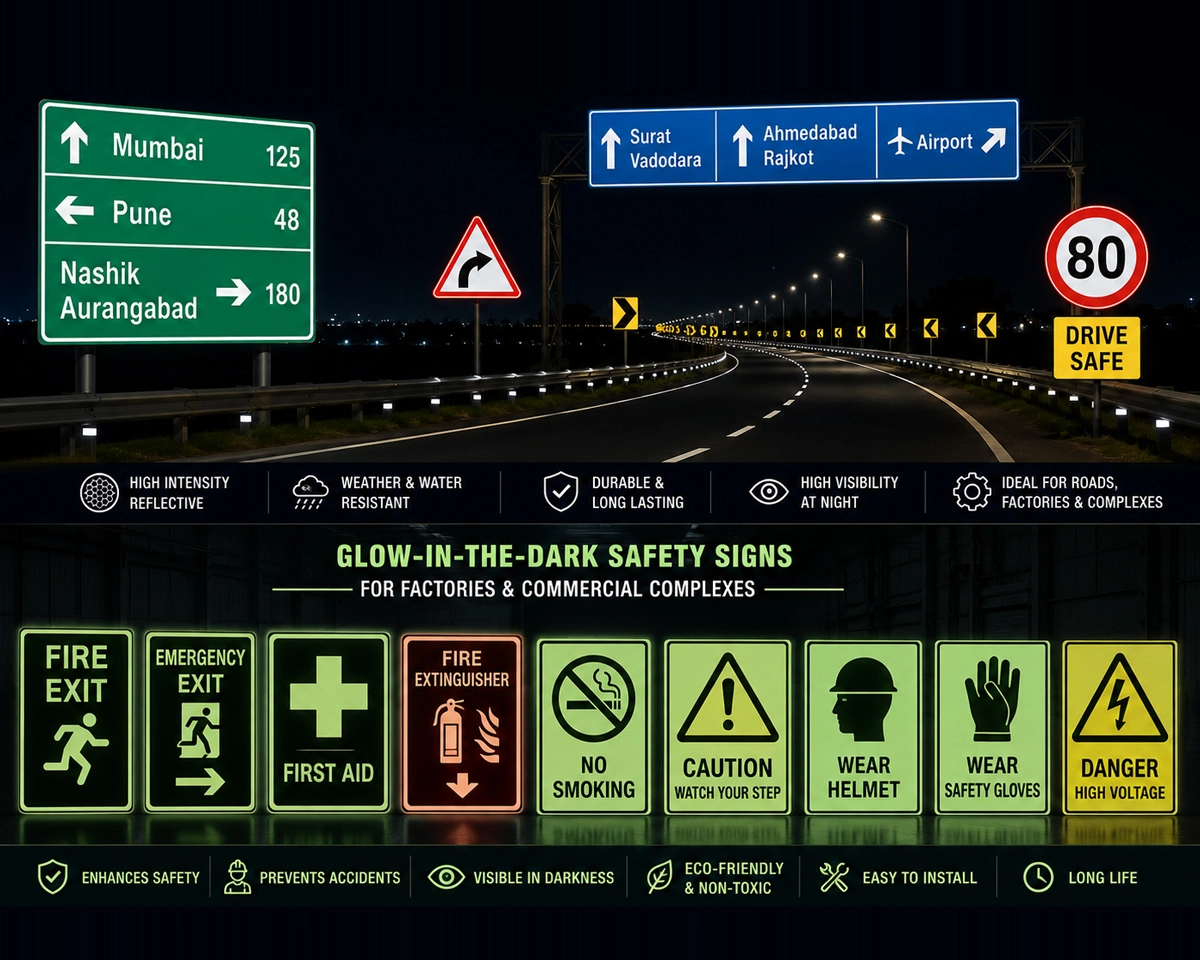 Road Direction Boards & Safety Signs
