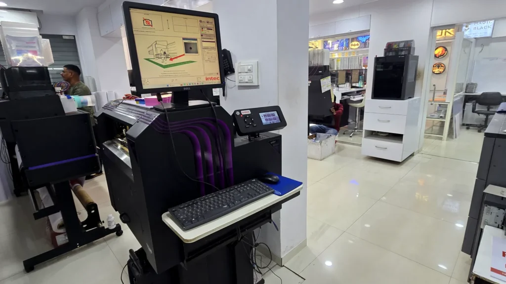 Intec ColorCut SC5000 digital sheet cutter for kiss-cut stickers